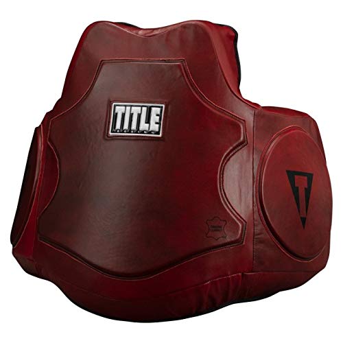 Title Boxing Blood Red Leather Body Protector