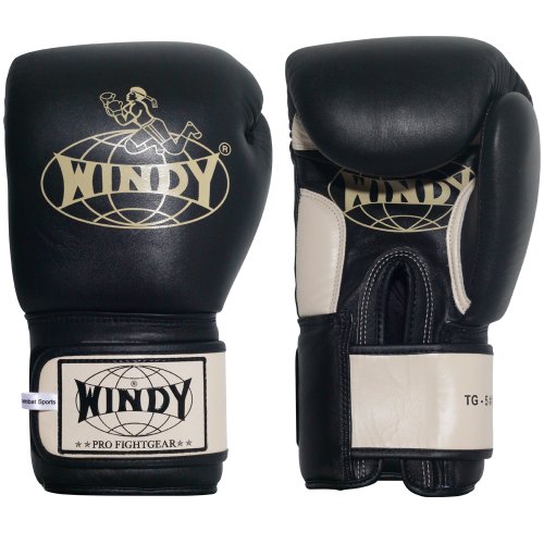 WINDY Leather Muay Thai Training Sparring Gloves