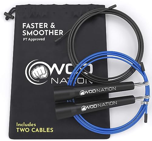 WOD Nation Adjustable Speed Jump Rope