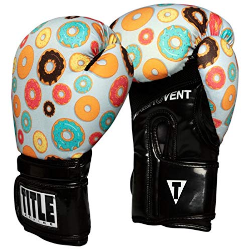 TITLE Boxing Infused Foam Donut Print Training Gloves